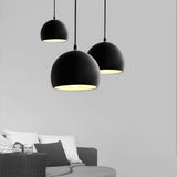 Black Metal Globe Pendant Light view 6