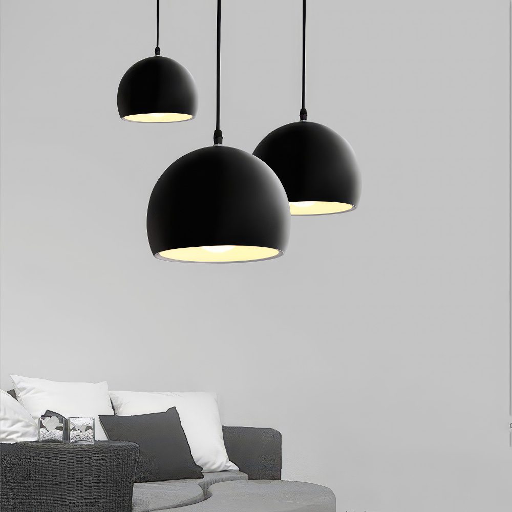 Black Metal Globe Pendant Light view 6