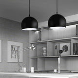 Black Metal Globe Pendant Light view 7