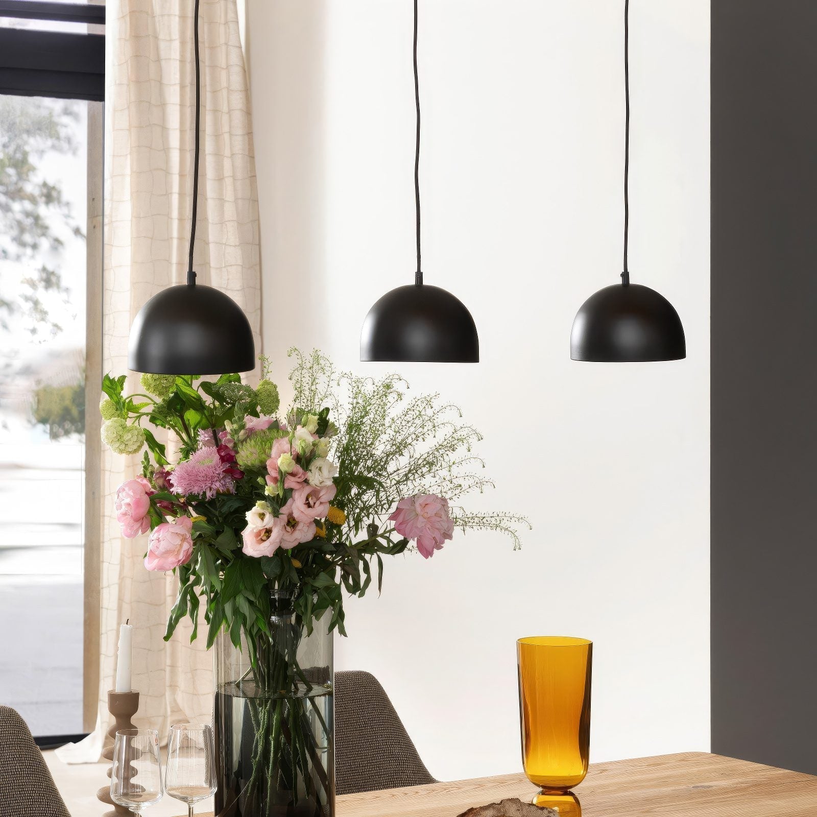 Black Metal Globe Pendant Light view 8