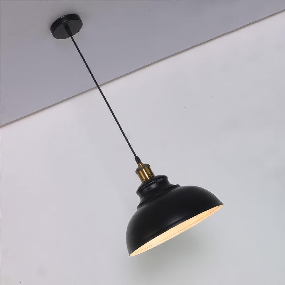 Black and Gold Reflector Pendant view 6
