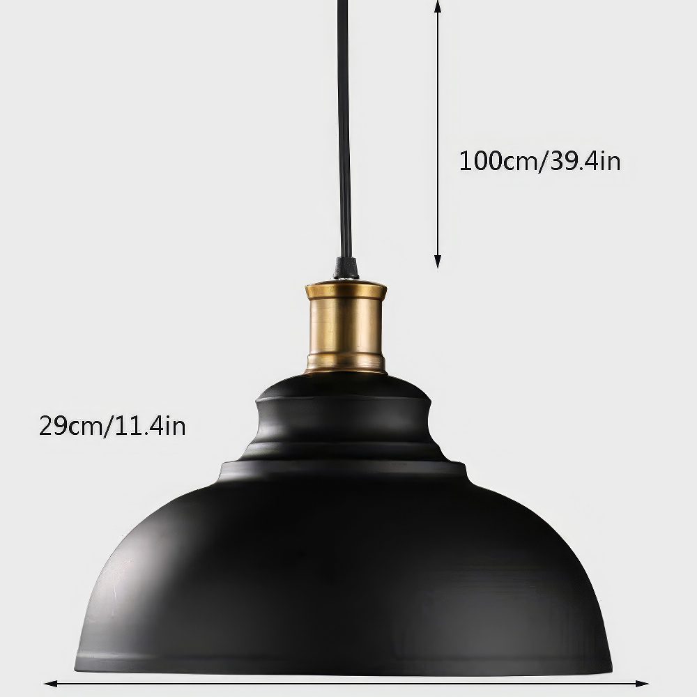 Black and Gold Reflector Pendant view 7