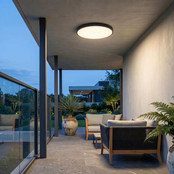 Black Round LED Ceiling Light