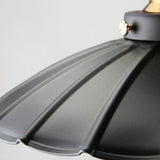 Black Scalloped Flush Ceiling Light view 8