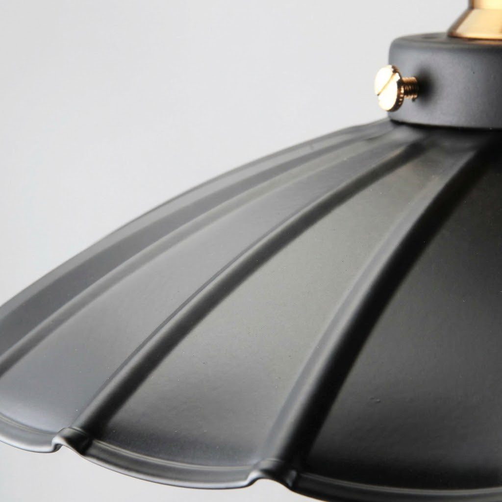 Black Scalloped Flush Ceiling Light view 8