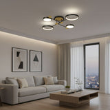Black Semi Flush Ceiling Light view 1