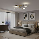 Black Semi Flush Ceiling Light view 2