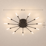 Black Sputnik Ceiling Light view 3