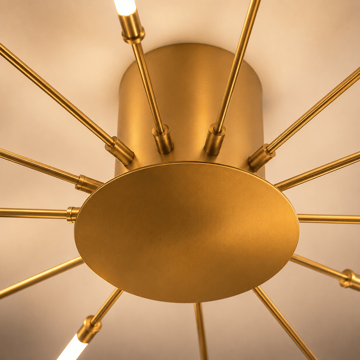 Black Sputnik Ceiling Light view 4
