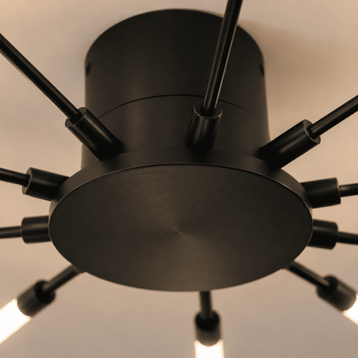 Black Sputnik Ceiling Light view 7