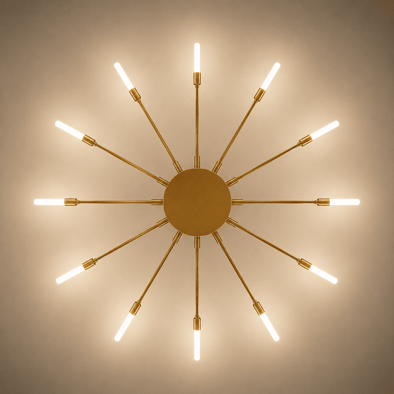 Black Sputnik Ceiling Light view 8