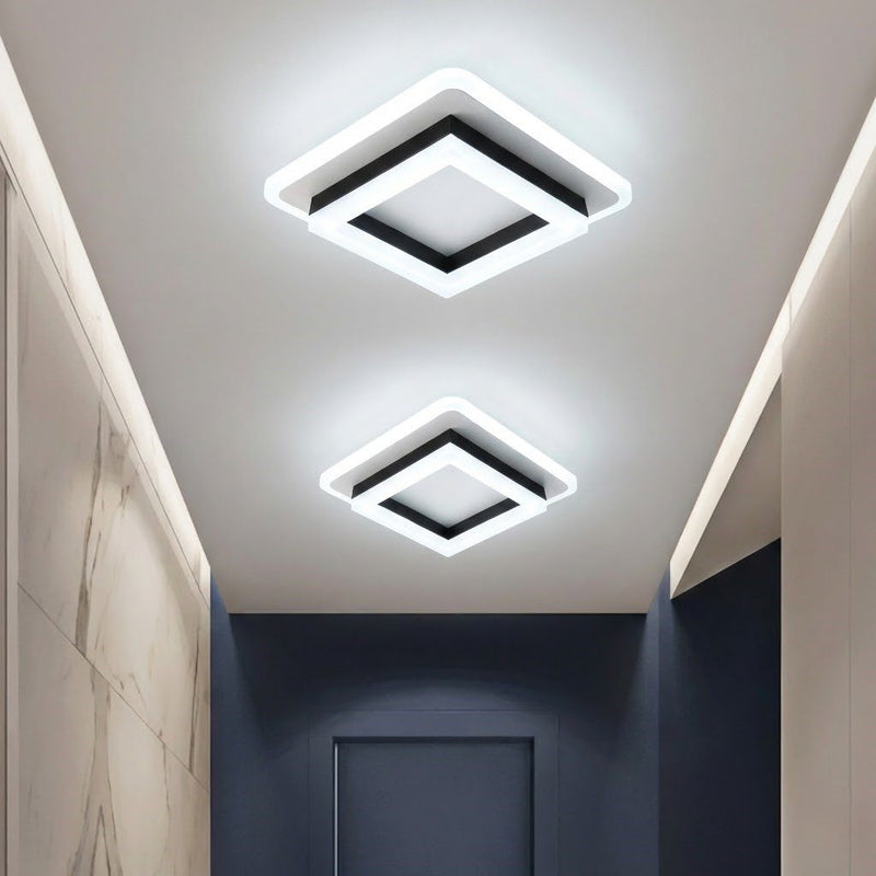 Black Square Ceiling Light
