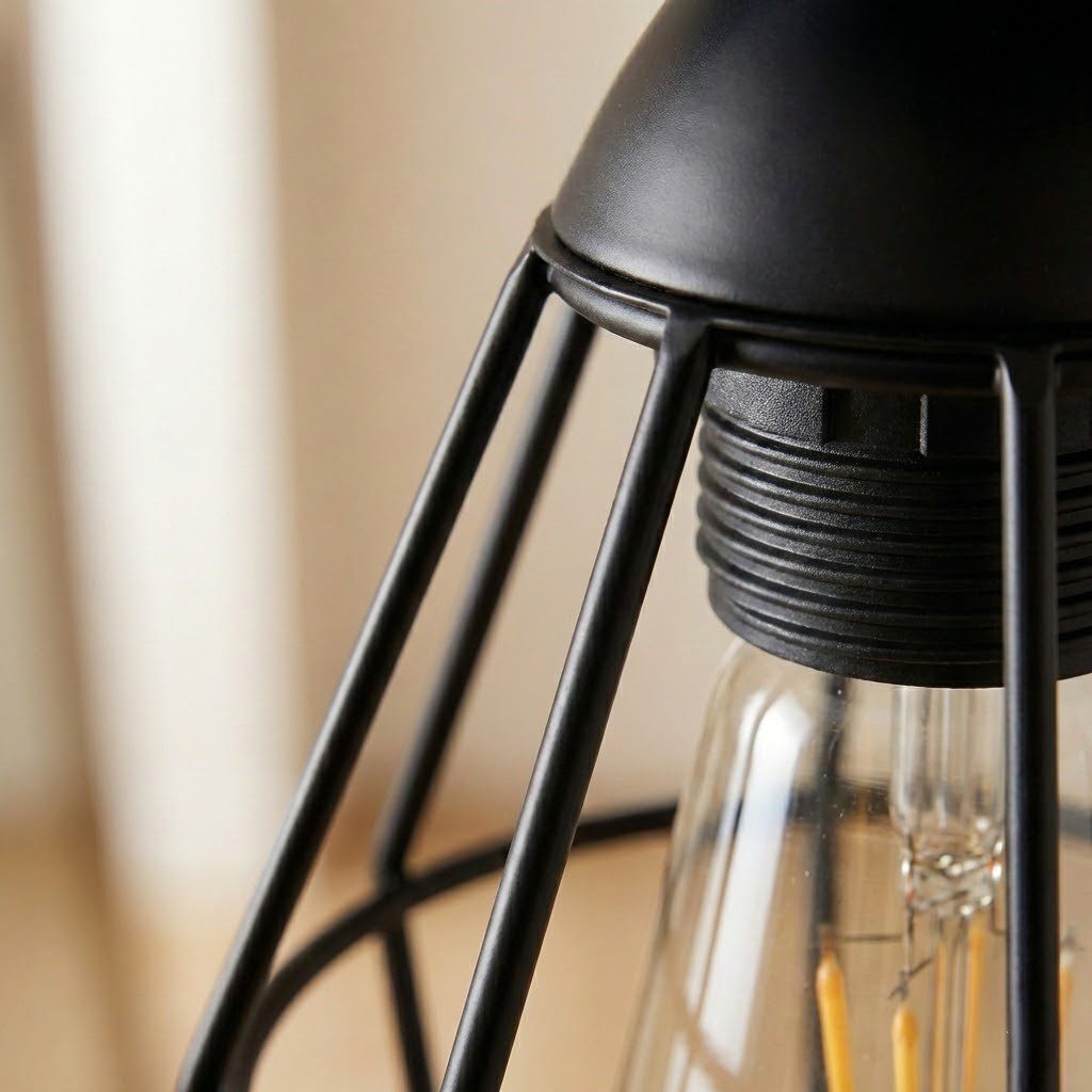 Black Wire Ceiling Light view 4