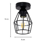 Black Wire Ceiling Light view 8