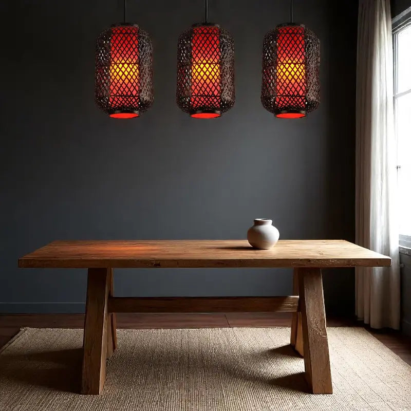 Black Woven Pendant Light view 2