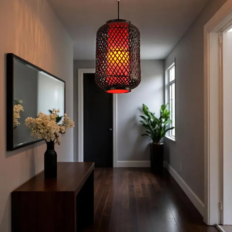 Black Woven Pendant Light view 4