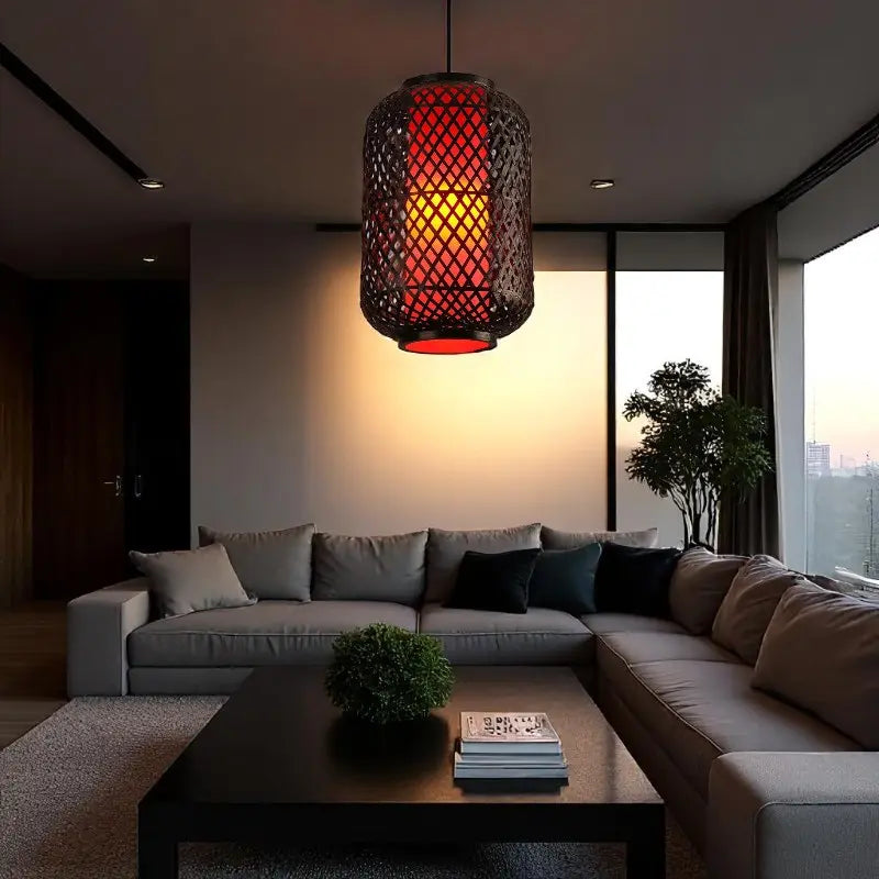 Black Woven Pendant Light view 5