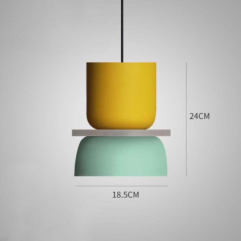 Suspension colorée design postmoderne view 2