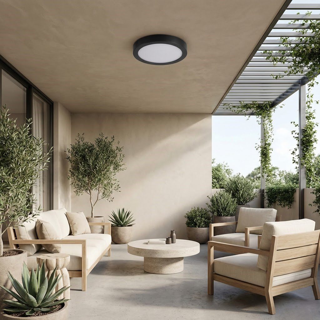 Bloc plafonnier led extérieur view 3