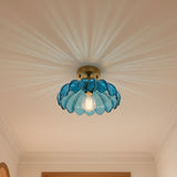 Blue Glass Ceiling Light view 7
