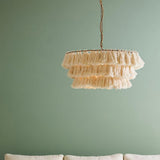 Cotton Pompom Pendant Light view 1