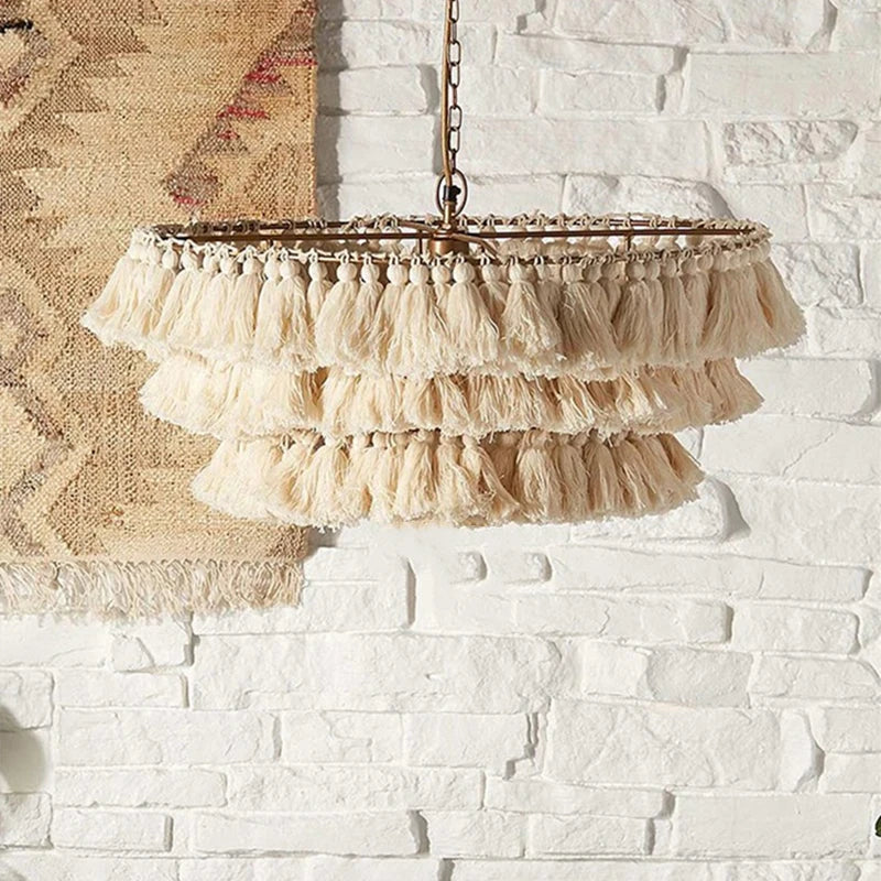Cotton Pompom Pendant Light view 19