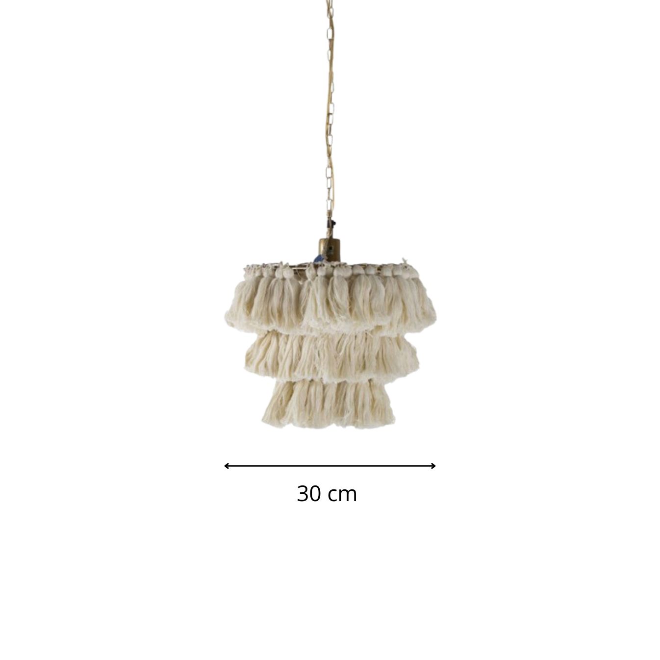 Cotton Pompom Pendant Light view 2