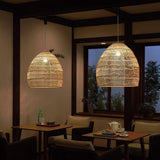 Rattan Bell Pendant Light view 11