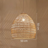 Rattan Bell Pendant Light view 4