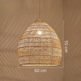 Rattan Bell Pendant Light view 5