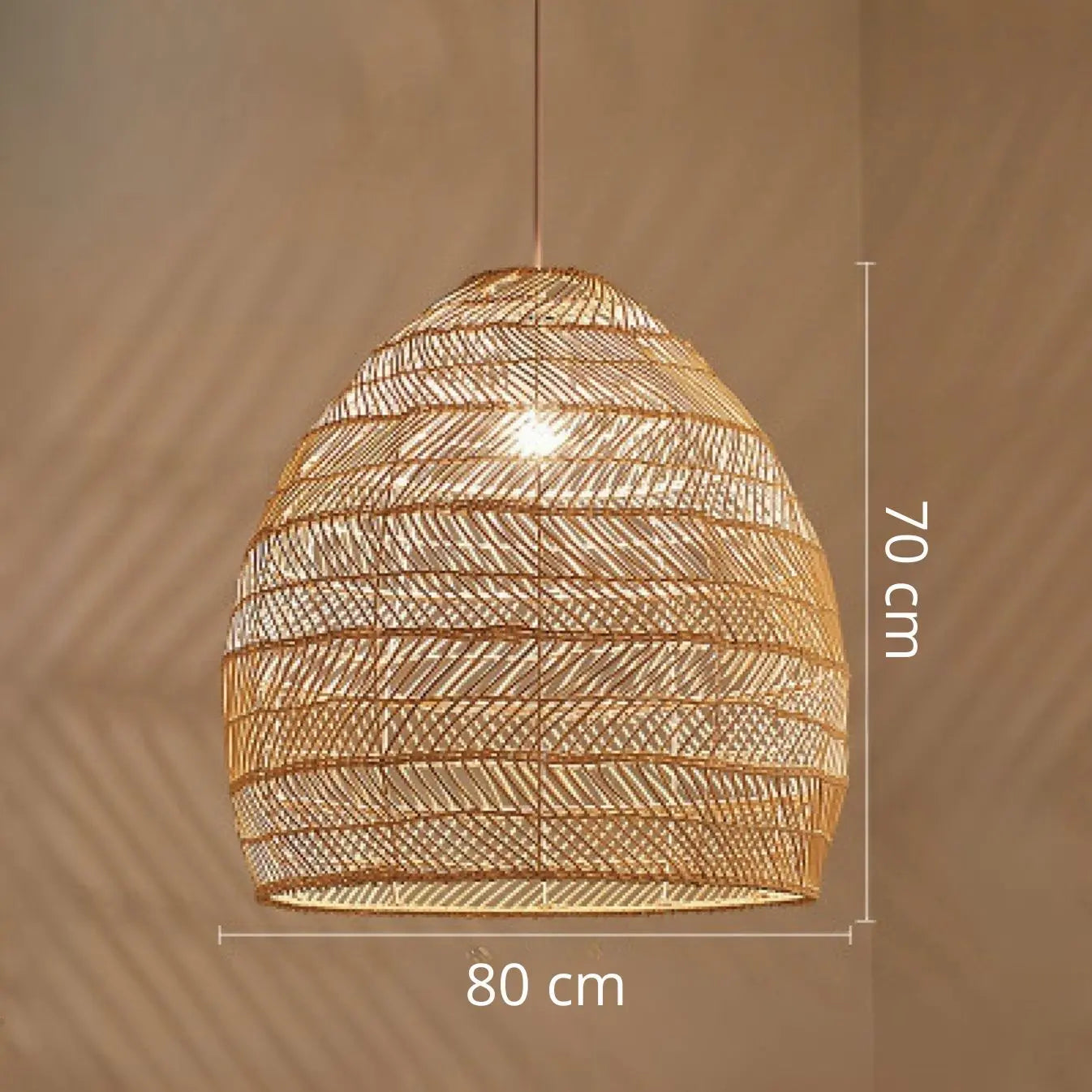 Rattan Bell Pendant Light view 6