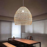 Rattan Bell Pendant Light view 9