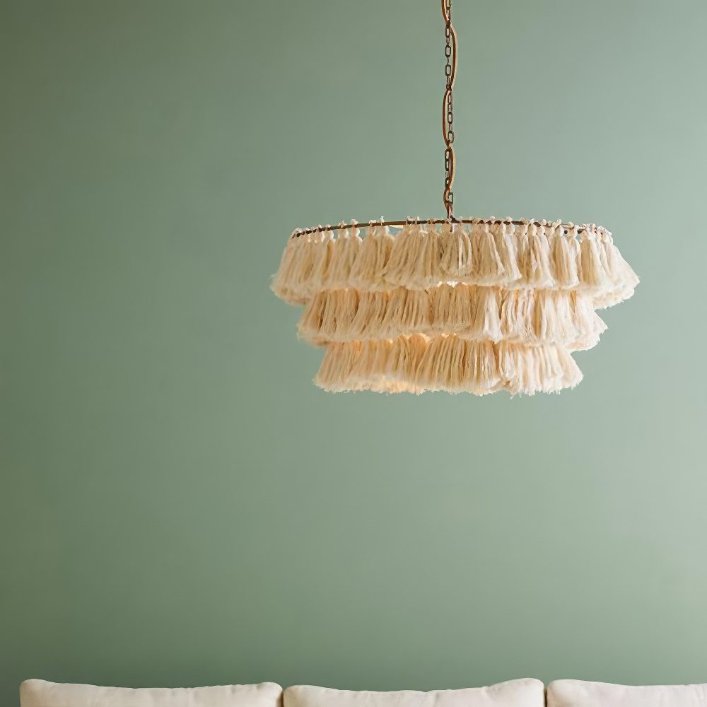Boho Tassel Tiered Pendant Light view 1
