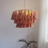 Boho Tassel Tiered Pendant Light view 2