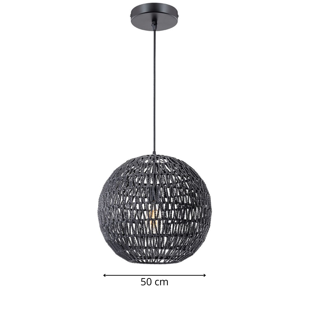 Suspension corde noire view 4