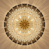 Brass and Crystal Ceiling Light view 2