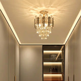 Brass and Crystal Ceiling Light view 4