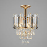 Brass and Crystal Ceiling Light view 8