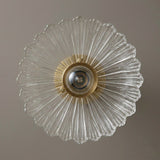Brass and Glass Ceiling Light view 6