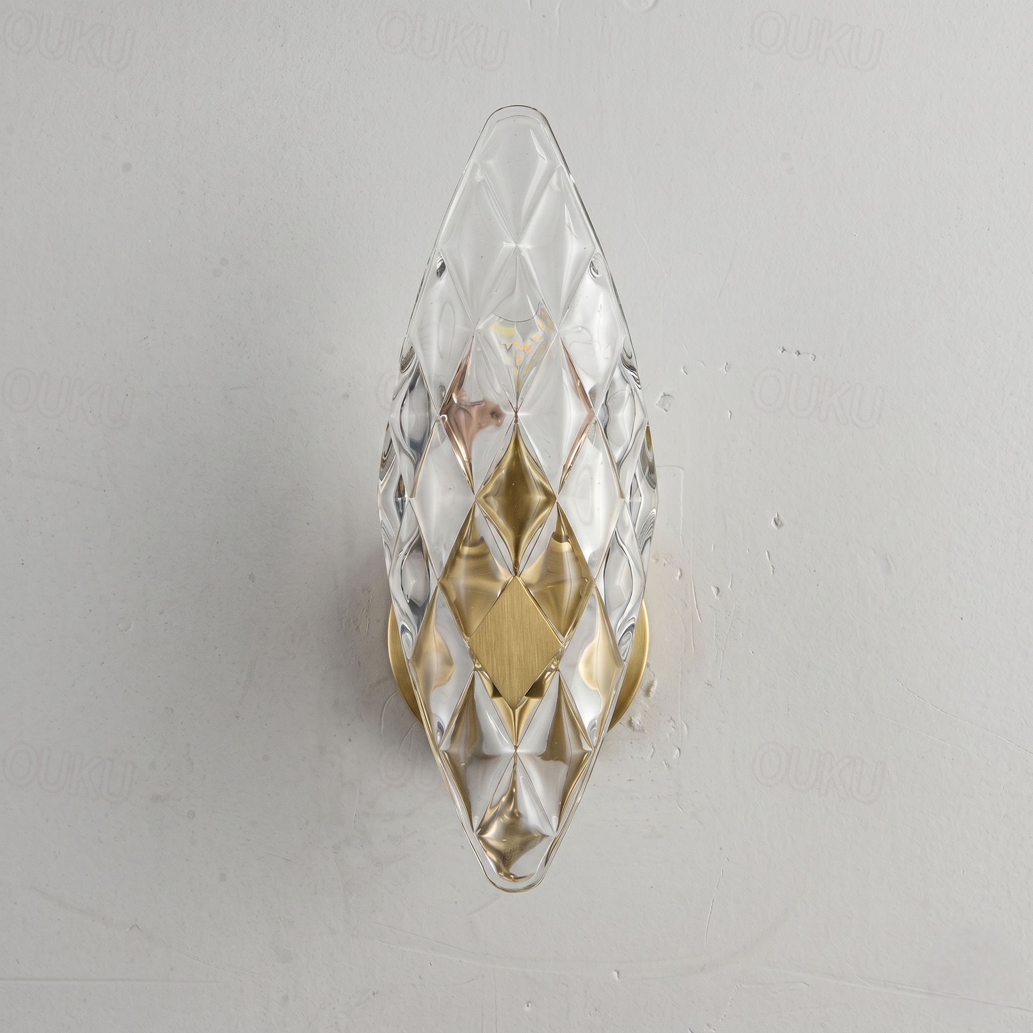 Brass and Glass Wall Lights view 3