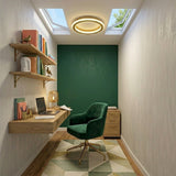 Brass Flush Ceiling Light view 2