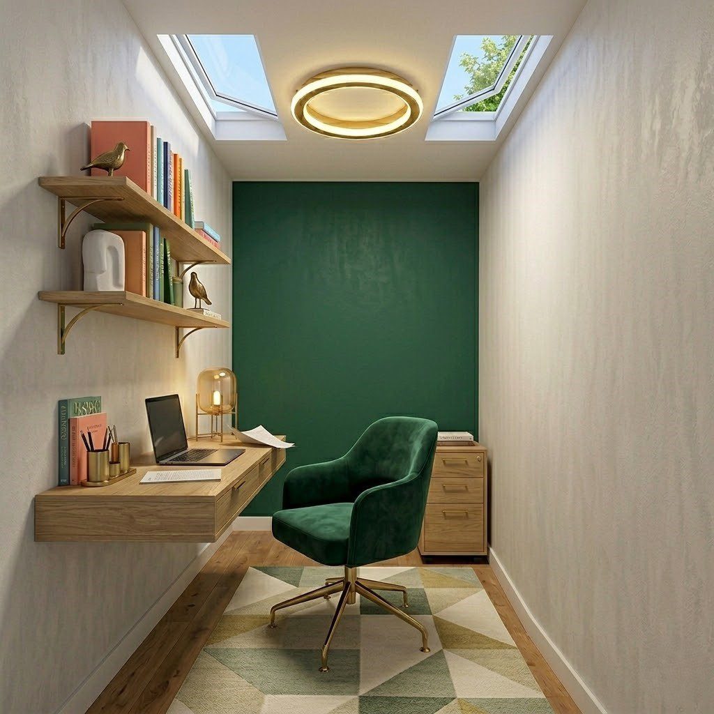 Brass Flush Ceiling Light view 2