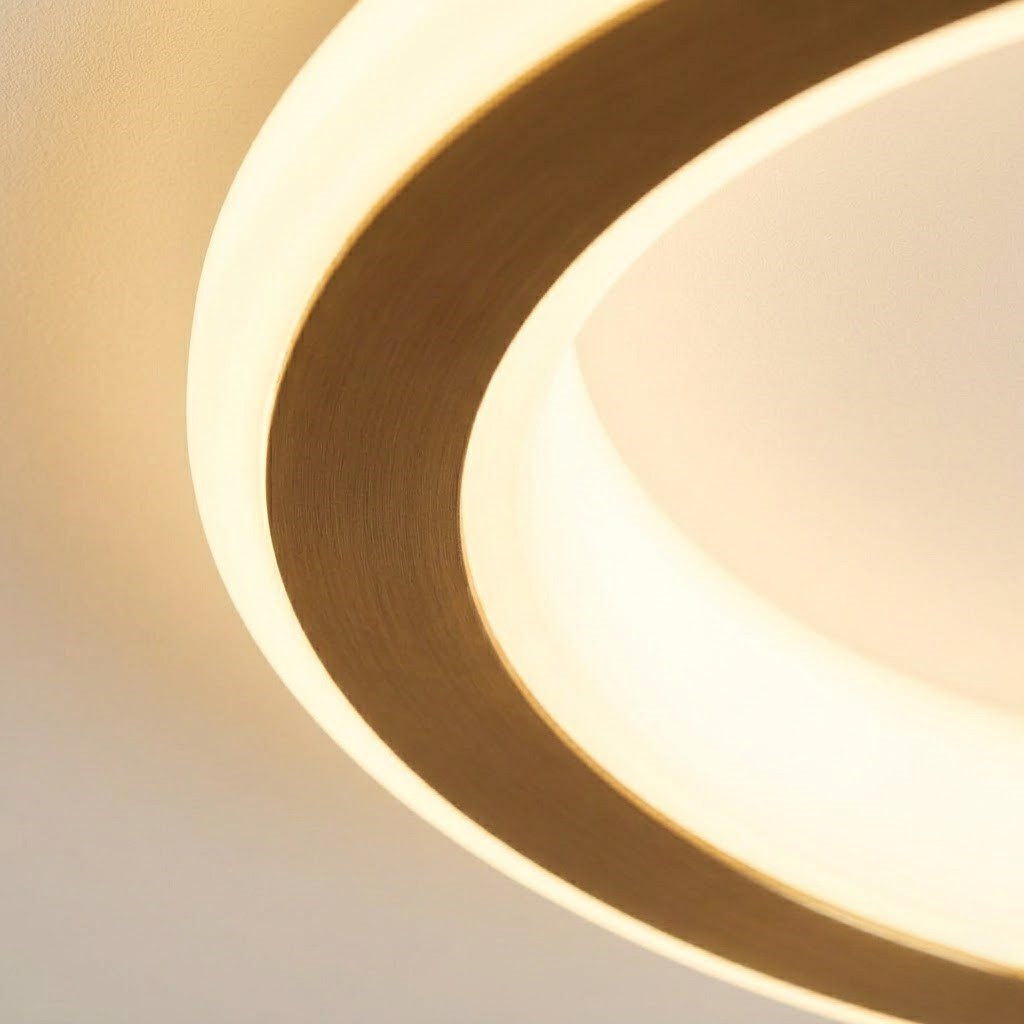 Brass Flush Ceiling Light view 4