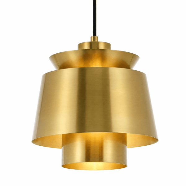 Tiered Brass Pendant Light