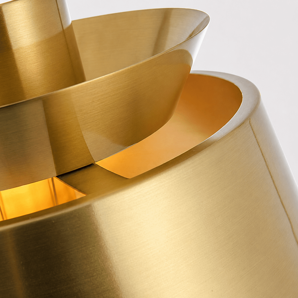 Tiered Brass Pendant Light view 4