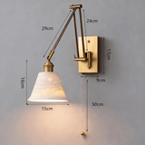Brass Wall Lights with Switch view 3