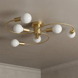 Brushed Brass Ceiling Light view 2