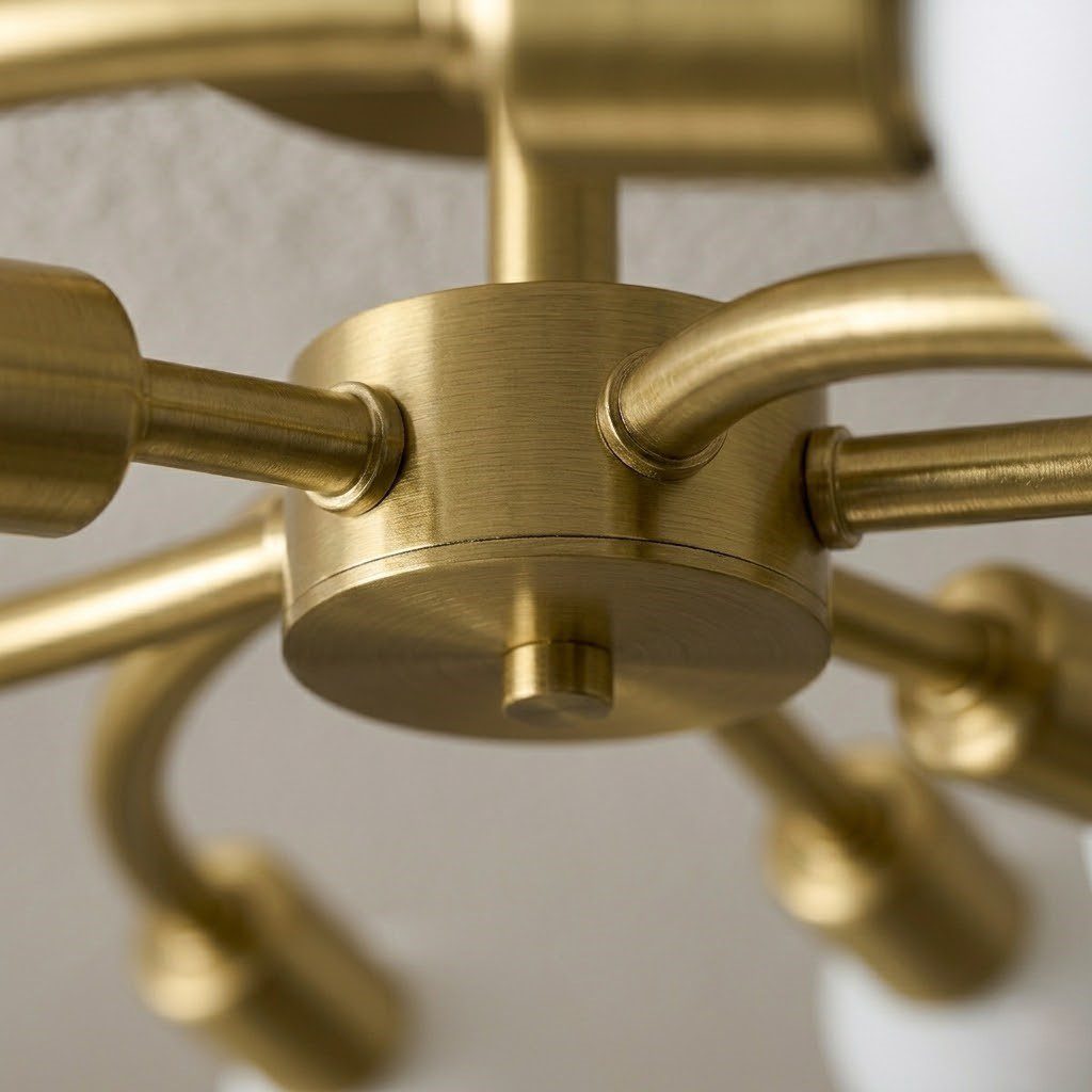 Brushed Brass Ceiling Light view 4