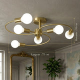 Brushed Brass Ceiling Light view 8