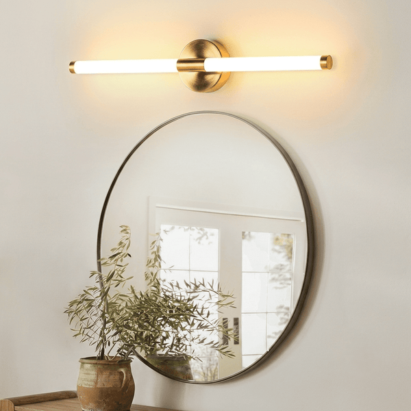 Brushed Brass Linear Wall Light